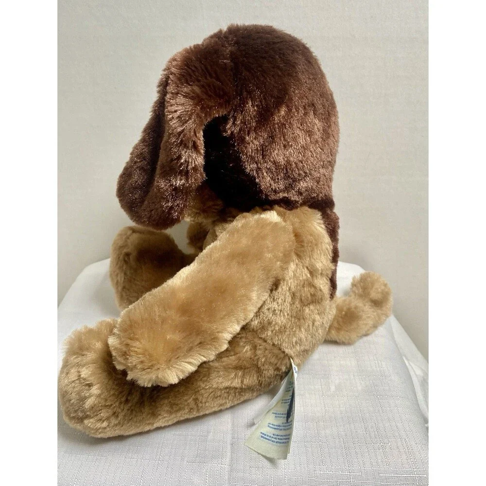 Build a Bear Puppy Dog Dark and Light Brown BAB Black Nose and Eyes 11 Inch